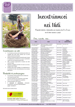 Locandina nidi - Comune di Bassano del Grappa