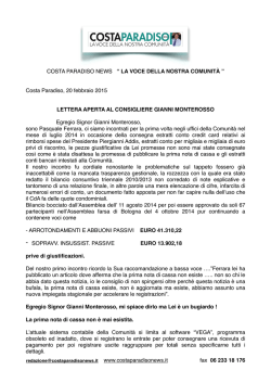 2015 20FEB LETTERA APERTA AL CONSIGLIERE GIANNI