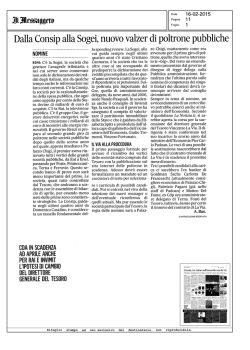 Dalla Consip alla Sogei, nuovo valzer di po