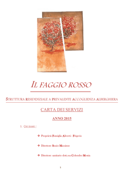 IL FAGGIO ROSSO - Residenza per la terza et&agrave;