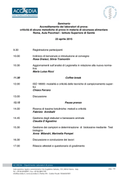 Programma Seminario ACCREDIA ISS