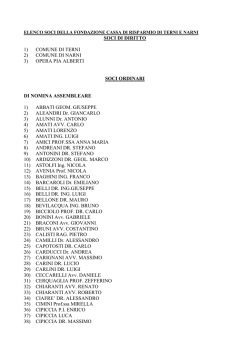 elenco dei soci - Fondazione CARIT