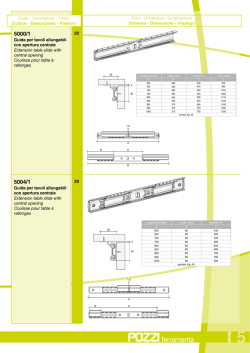 Guida per tavoli allungabili con apertura centrale - ck design-int.
