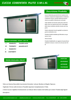 cuccia coibentata pluto sml-xl