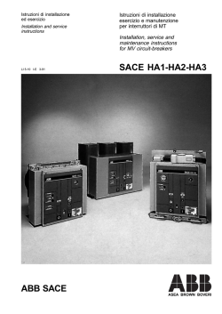 SACE HA1-HA2-HA3 ABB SACE