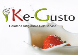 brochure ke gusto - Gelateria Yogurteria fai da te