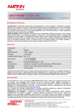 SCHEDA TECNICA - Amotherm Steel WB