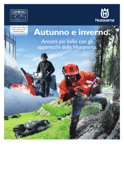 Autunno e inverno.