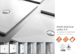 PIATTI DOCCIA uniKo H 3