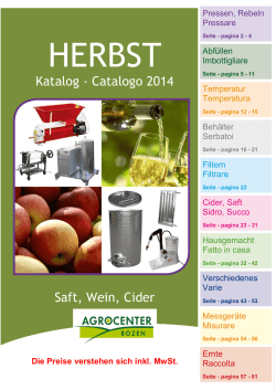 Catalogo prodotti Agrocenter Autunno 2014