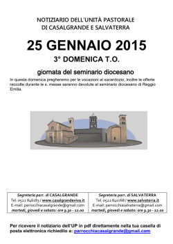 25 GENNAIO 2015