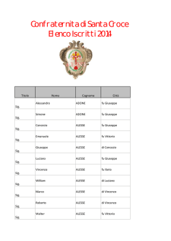 Elenco Confratelli 2014