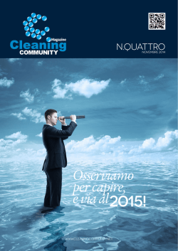 Osserviamo per capire, e via al2015!