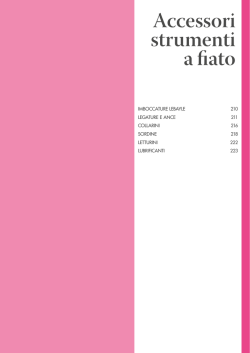 Accessori strumenti a fiato