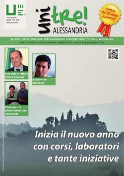 Inizia il nuovo anno con corsi, laboratori e tante iniziative