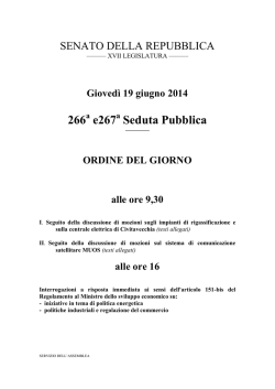 Ordine del Giorno di Assemblea