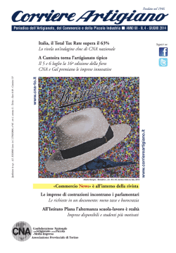 Giugno 2014 - Corriere Artigiano