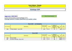 Nuovi inserimenti Catalogo CVP - Filatelia