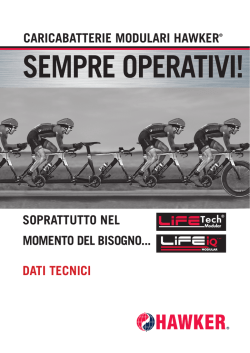 CARICAbATTERIE MODULARI HAWKER - EnerSys