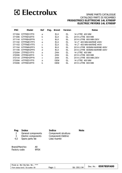 spare parts catalogue catalogo parti di ricambio friggitrici elettriche