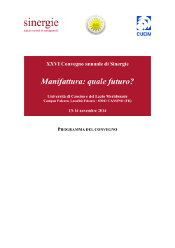 Programma del Convegno