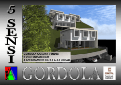 GORDOLA "5 SENSI" - architettura tristano martini