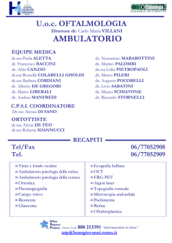 Oftalmologia Ambulatorio