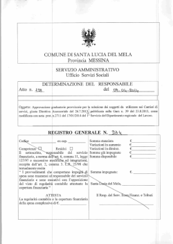 Cantieri di servizio. Pubblicazione graduatorie provvisorie