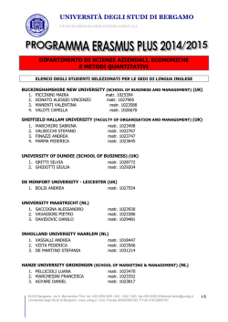 GRADUATORIA SAEMQ da pubblicare - Universit&agrave; degli studi di