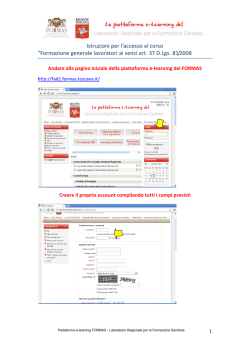 Istruzioni per accedere ai corsi fad sicurezza base