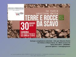 Terre e rocce da scavo - Ordine degli Ingegneri della provincia di