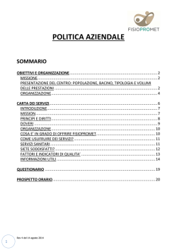 01 Carta dei servizi - rev 4 del 14-8-2014
