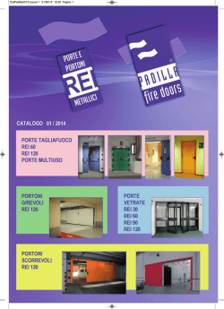 catalogo porte e portoni metallici edizione 01/2014