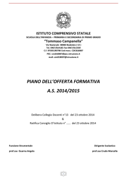 POF 2014/15 - Istituto Comprensivo Badolato