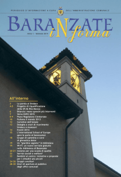 Febbraio 2014 - Comune di Baranzate