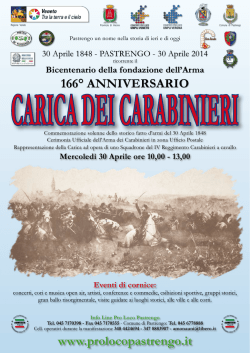Carica Carabinieri 2014 - Libretto