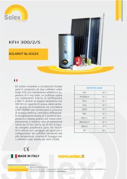 Scheda tecnica fornitore