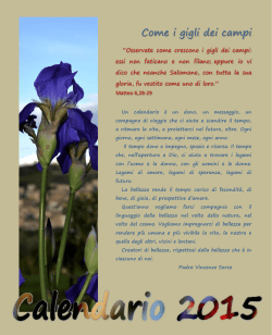 Calendario 2015 - Associazione Casa Famiglia Rosetta