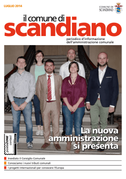 Luglio 2014 - Comune di Scandiano