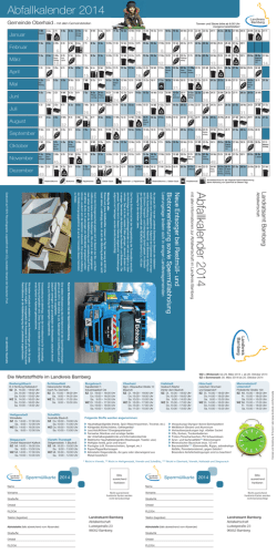 Abfallkalender 2015 - Landkreis Bamberg
