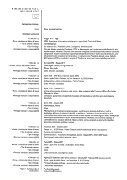 cv Silvia Sardone - Provincia di Milano