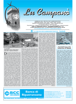 Dicembre 2014 - Il Circolo storico della citt&agrave; d