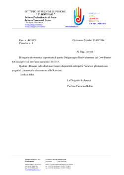 proposta coord. di classe a.s. 2014-2015