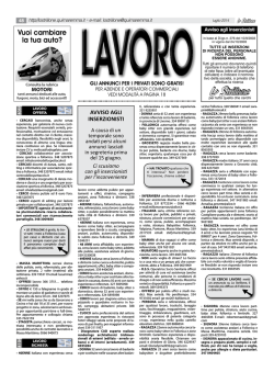 annunci LAVORO - 1ClickAnnunci