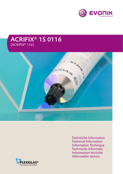 ACRIFIX® 1S 0116 - Röhm Schweiz AG