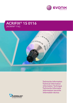 ACRIFIX&reg; 1S 0116 - R&ouml;hm Schweiz AG
