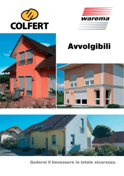 Gli avvolgibili a cassonetto premontato Warema
