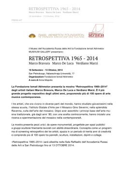 RETROSPETTIVA 1965