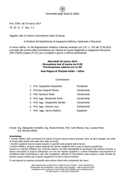 I Commissione LM Meccanica-appello marzo 2014