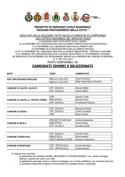 graduatorie - Comune di Medicina